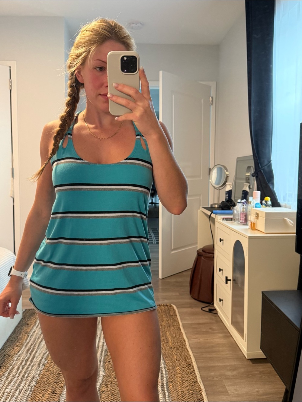 Vintage Y2K GUESS Striped Racerback Tank